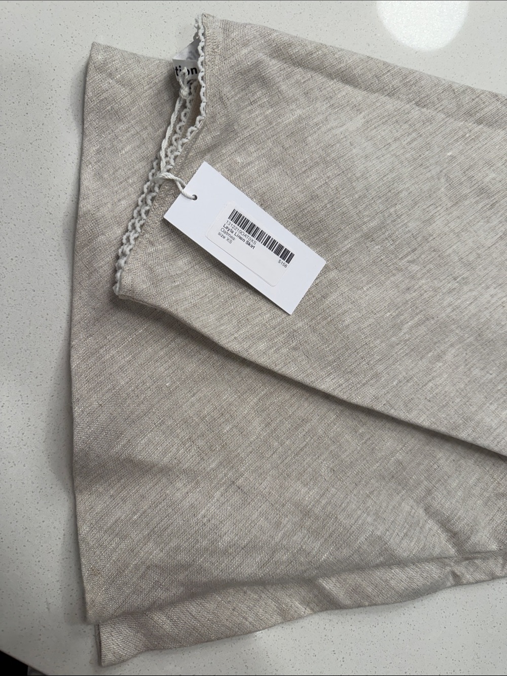 Reformation XS Linen Maxi Skirt — Neutral Beige - Picture 4 of 5